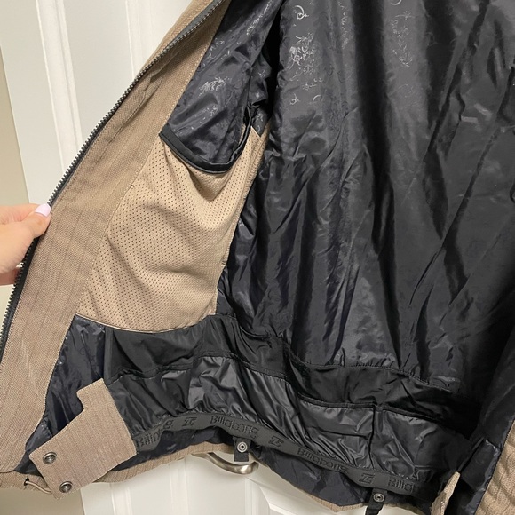 GUC Billabong Snowboard jacket Size L brown with black stripes - Picture 6 of 6